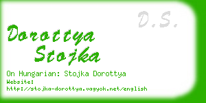 dorottya stojka business card